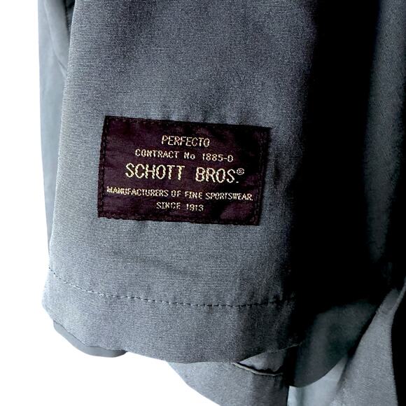 Schott Brothers NYC Long Sleeve Dark Green Embroidered Work Shirt Size L - Picture 8 of 10